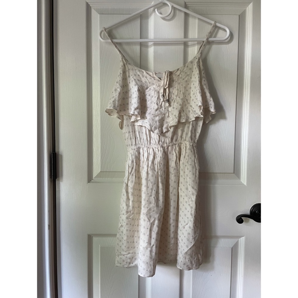 American Eagle Cream Spaghetti Strap Dress
